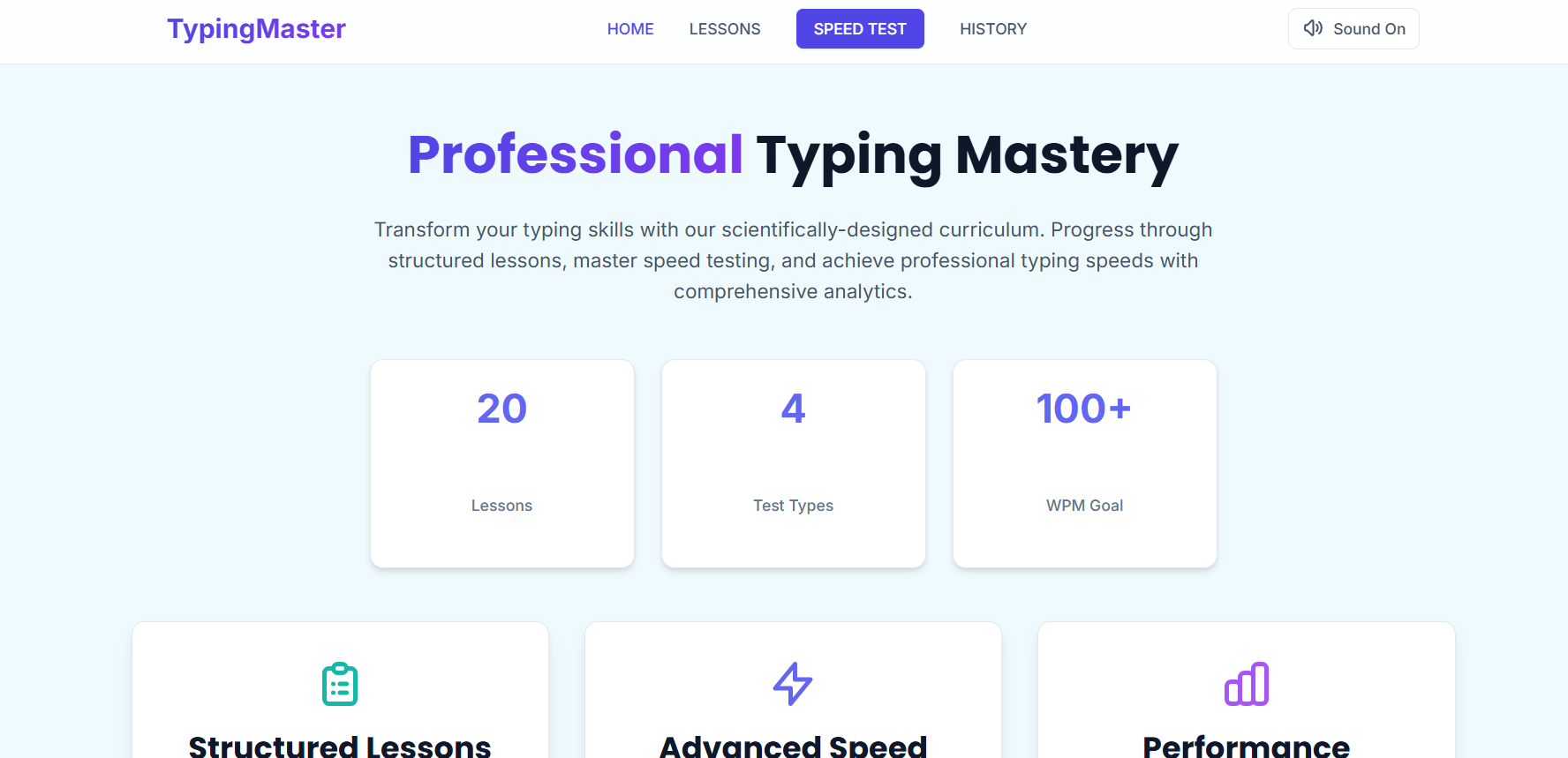 Typing Speed app